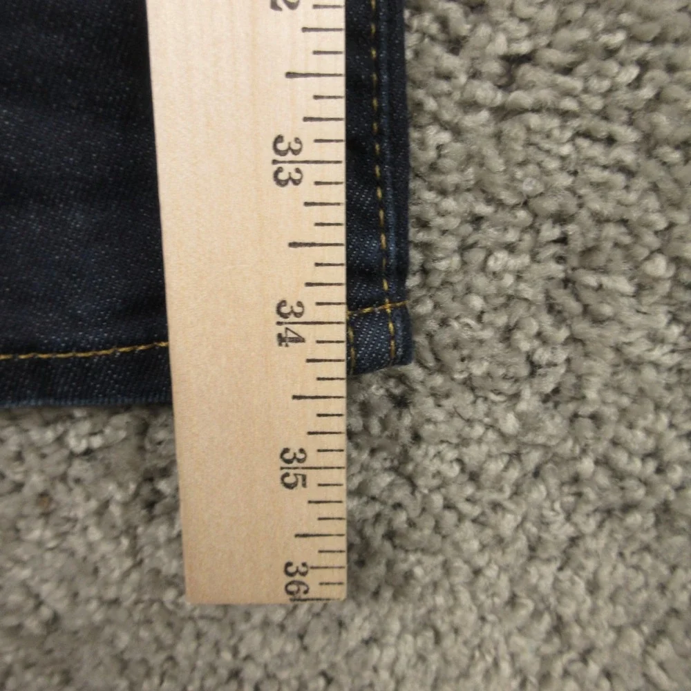 Levis Jeans Mens 38x34 Blue 514 Slim Straight Faded Whisker Zip Fly Denim Pants